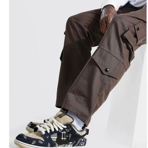 FIXED WAISTBAND RELAXED FIT CARGO PANTS